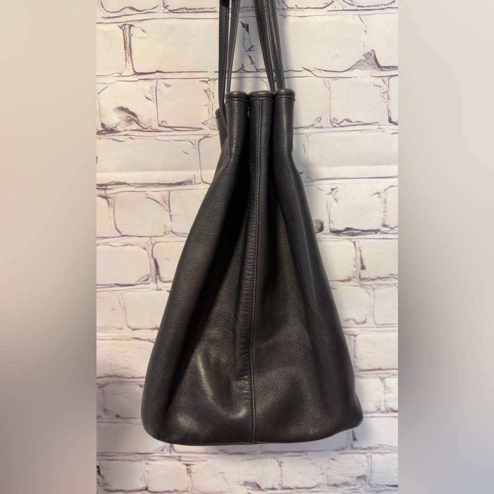 Vintage Coach Legacy black leather drawstring bucket bag - Picture 10 of 11